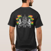 Rasta Reggae Crest met Crowned Lion Pocket T-shirt (Achterkant)