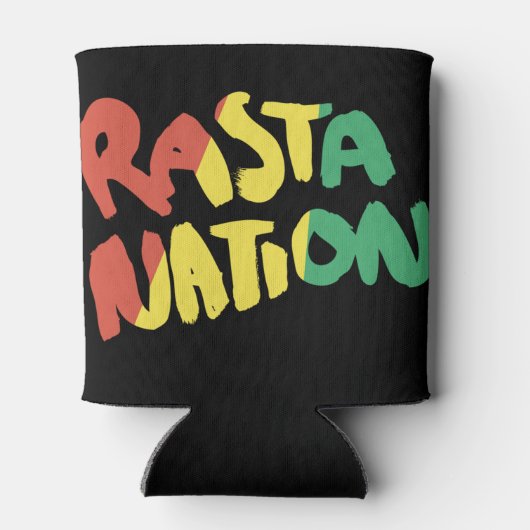rasta reggae graffiti vlag blikjeskoeler (Achterkant)