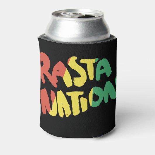 rasta reggae graffiti vlag blikjeskoeler (Blikje Achterkant)