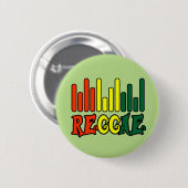 rasta reggae graffiti vlag ronde button 5,7 cm (Voorkant /achterkant)