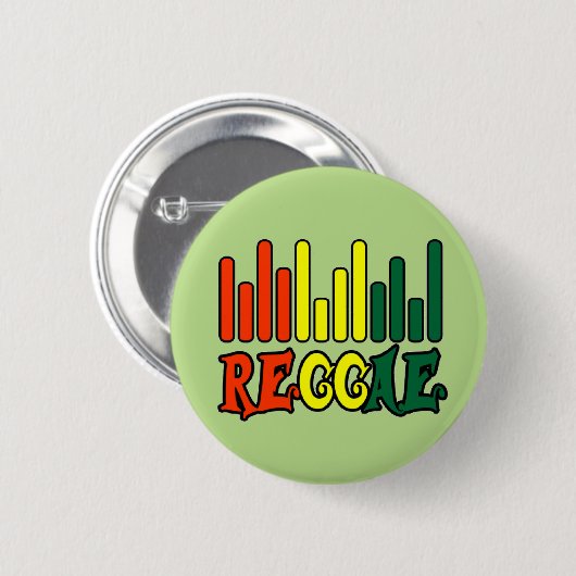 rasta reggae graffiti vlag ronde button 5,7 cm (Voorkant /achterkant)