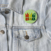 rasta reggae graffiti vlag ronde button 5,7 cm (In situ)