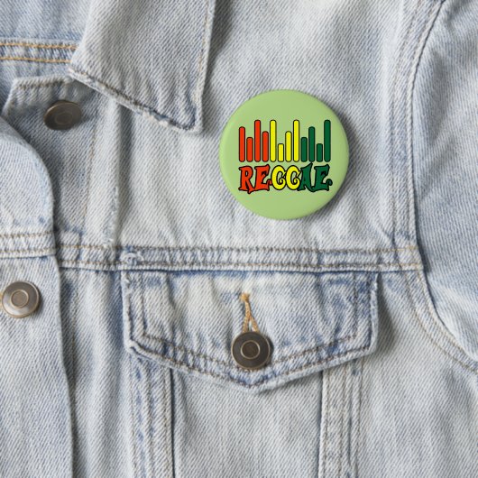 rasta reggae graffiti vlag ronde button 5,7 cm (In situ)