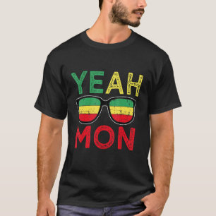 Rasta Reggae Jamaica Vlag Kleur Zomer Vakantie Ye T-shirt