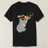 Rasta Reggae Koala Hippie Eucalyptus Beer Rastafar T-shirt (Design voorkant)