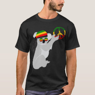 Rasta Reggae Koala Hippie Eucalyptus Beer Rastafar T-shirt