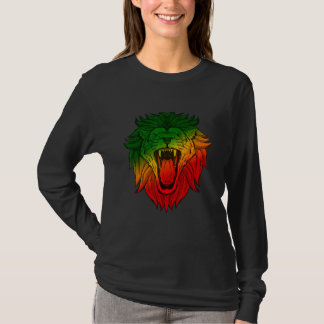 Rasta Reggae Leeuw van Juda Ethiopische Leeuw Jama T-shirt