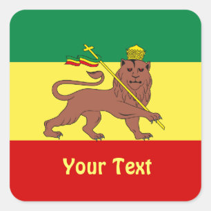 Rasta Reggae Leeuw van Juda Lakens van Stickers