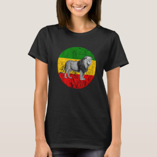 Rasta Reggae Leeuw van Judah Rastafarian Jamaican  T-shirt