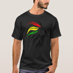 Rasta Reggae Lion Art voor Rastafari T-shirt