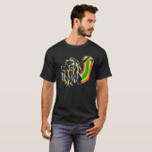 Rasta Reggae Lion Ascending T-shirt (Voorkant volledig)