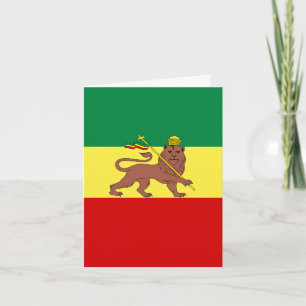 Rasta Reggae Lion Judah Bedankkaart