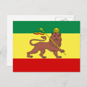 Rasta Reggae Lion Judah Briefkaart (Voorkant / Achterkant)