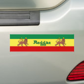 Rasta Reggae Lion Judah Bumpersticker (Op auto)