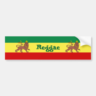 Rasta Reggae Lion Judah Bumpersticker