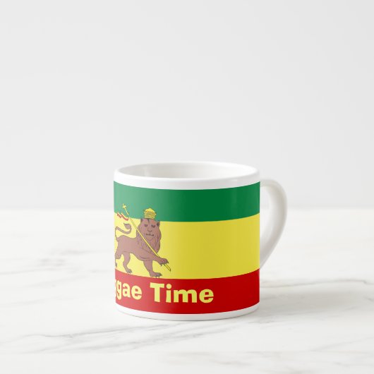 Rasta Reggae Lion Judah Espresso Kop (Voorkant rechts)