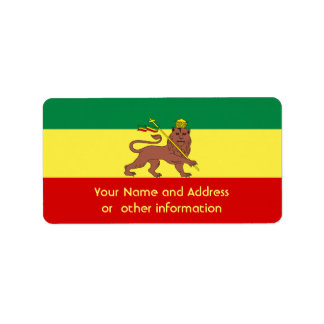 Rasta Reggae Lion Judah Etiket