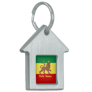 Rasta Reggae Lion Judah Huisdieren Naamplaatje