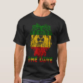 Rasta Reggae Lion Judah Jamaica Rastafari Roots T-shirt (Voorkant)
