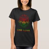 Rasta Reggae Lion Judah Jamaica Rastafari Roots T-shirt (Voorkant)