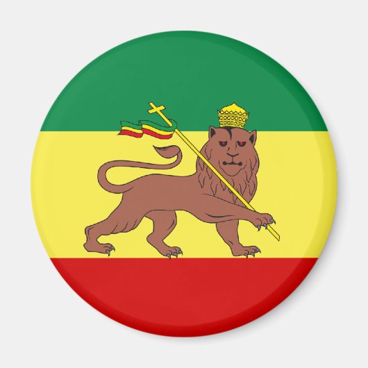 Rasta Reggae Lion Judah Magneet (Voorkant)