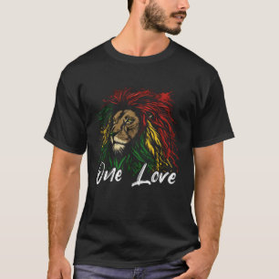 Rasta Reggae Lion Judah Rastafari Roots Hippie T-shirt
