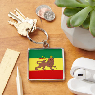 Rasta Reggae Lion Judah Sleutelhanger