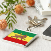 Rasta Reggae Lion Judah Sleutelhanger (Zijkant)