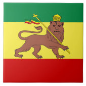 Rasta Reggae Lion Judah Trivet Tegel Tegeltje (Voorkant)