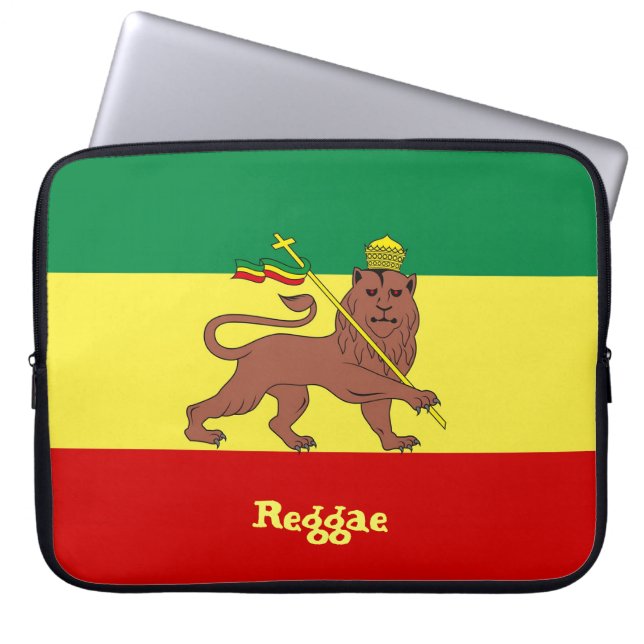 Rasta Reggae Lion of Judah Neopree 15-inch Sleeve (Voorkant)