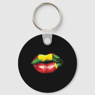 Rasta Reggae Lips Muziek Rasta Rastafari Roots Jam Sleutelhanger