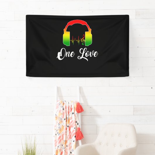 Rasta Reggae Music Hoofdtelefoon Jamaican Pride Spandoek (Insitu)