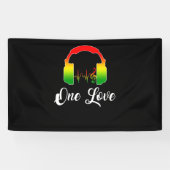 Rasta Reggae Music Hoofdtelefoon Jamaican Pride Spandoek (Horizontaal)