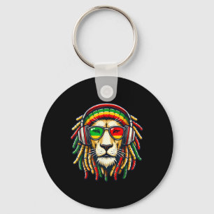 Rasta Reggae Music Lion Jamaica Sleutelhanger