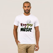 Rasta Reggae Music T-Shirt (Voorkant volledig)