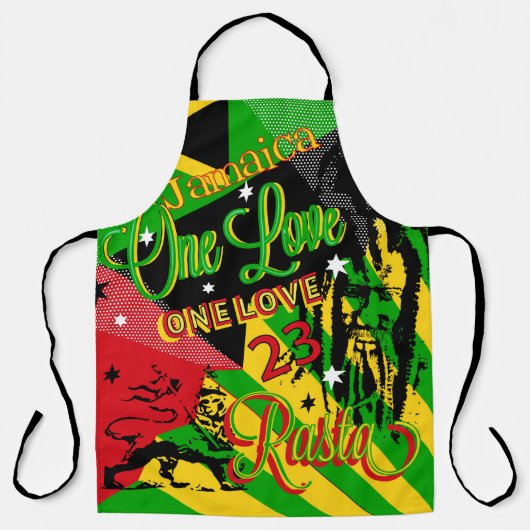 Rasta Reggae Party Apron Schort (Voorkant)