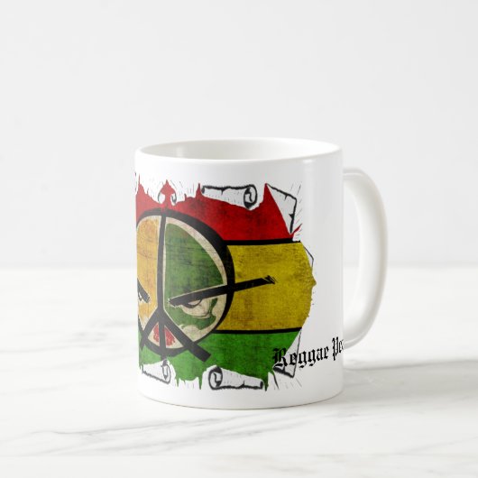 rasta reggae peace koffiemok (Voorkant rechts)