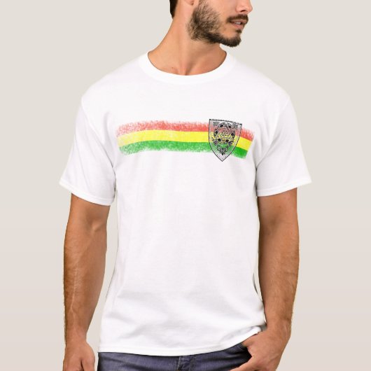 Rasta Reggae Shield of David T-shirt (Voorkant)