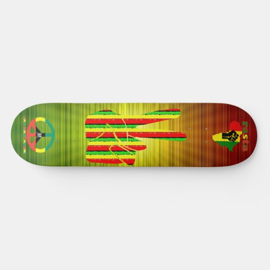 Rasta Reggae Skateboard (Horizontaal)