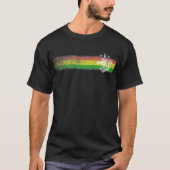 Rasta Reggae Stripes met kroonluis T-shirt (Voorkant)