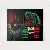 RASTA REGGAE WANDTAPIJT WANDKLEED (Voorkant (horizontaal))