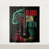 RASTA REGGAE WANDTAPIJT WANDKLEED (Voorkant)