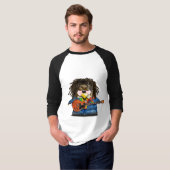 Rasta Rocker Reggae Tux T-shirt (Voorkant volledig)