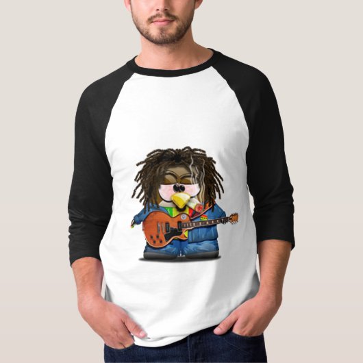 Rasta Rocker Reggae Tux T-shirt (Voorkant)