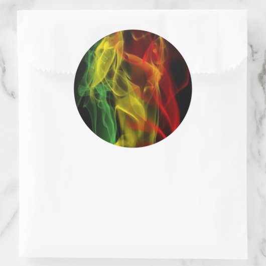 rasta ronde sticker (Tas)