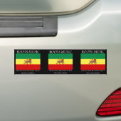 Rasta - Roots Music Ethiopia Flag Lion Judah Bumpersticker (Op auto)