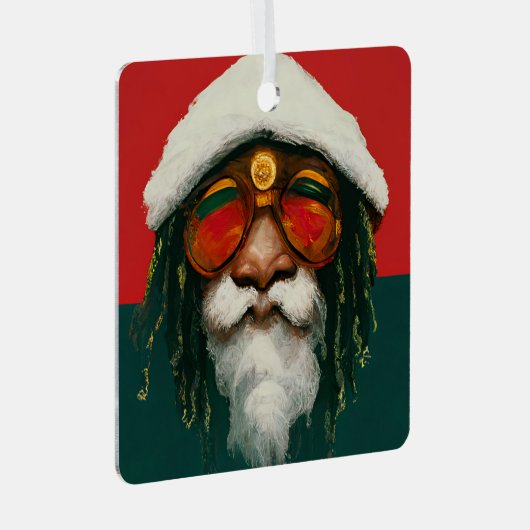Rasta Santa I Ornament (Voorkant Rechts)