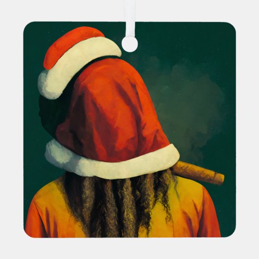 Rasta Santa I Ornament (Achterkant)