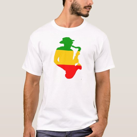 Rasta Sax T-shirt (Voorkant)