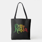 Rasta Script-Canvas tas (Achterkant)